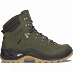 Lowa Mens Renegade GTX Mid Boot Forest / Dark Brown